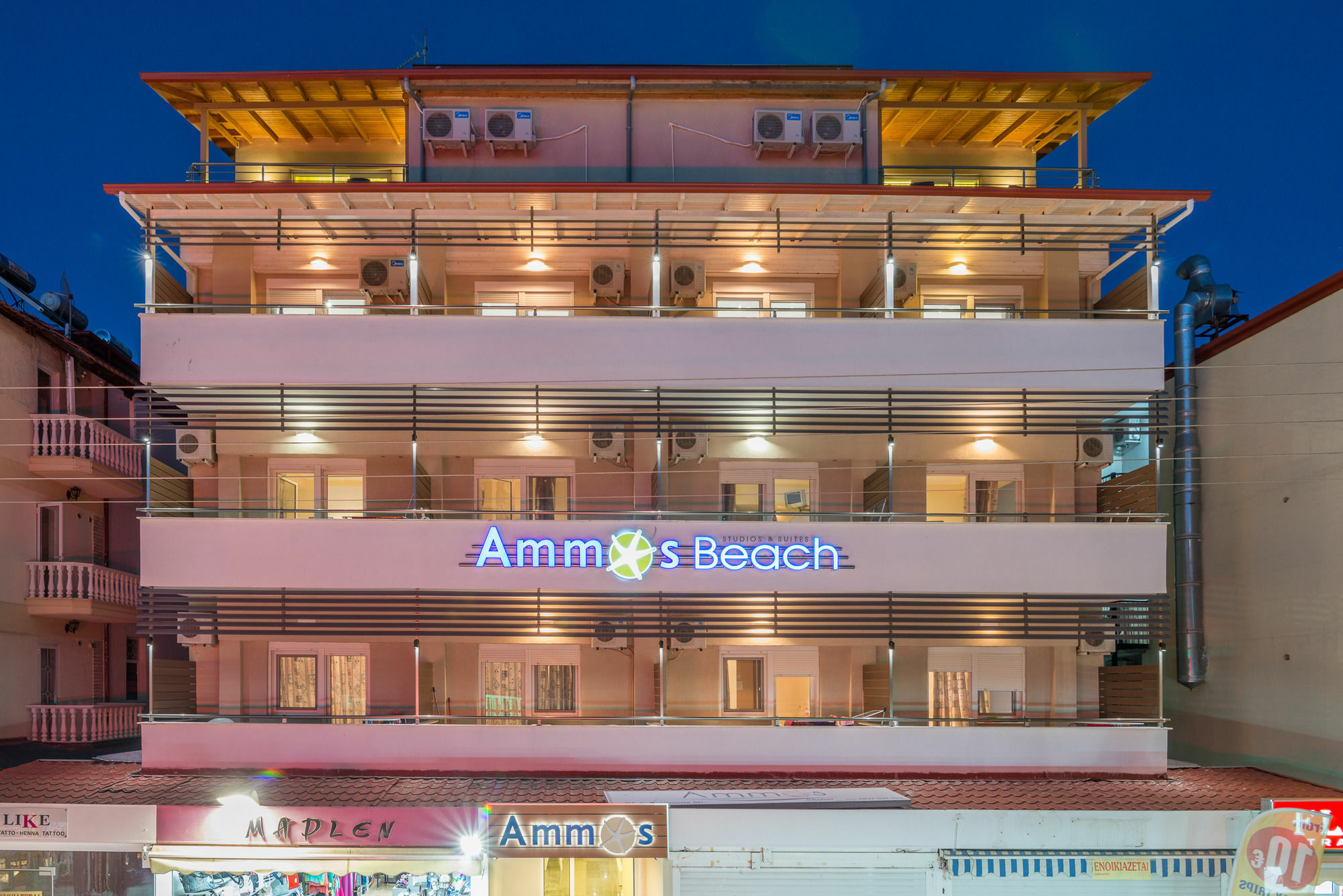 Ammos Beach Seaside Luxury Suites Hotel Olympiakí Aktí Dış mekan fotoğraf